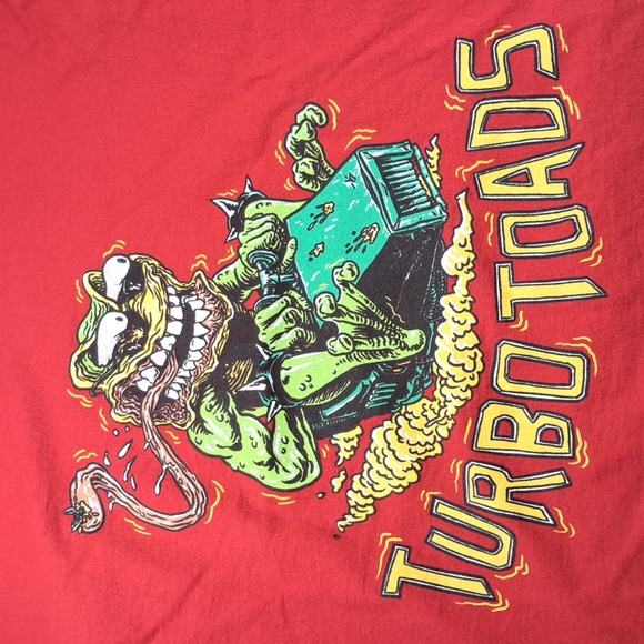 Lootcrate Battletoads Turbotoads Red Graphic Tee VG XL Lootwear - Picture 2 of 4